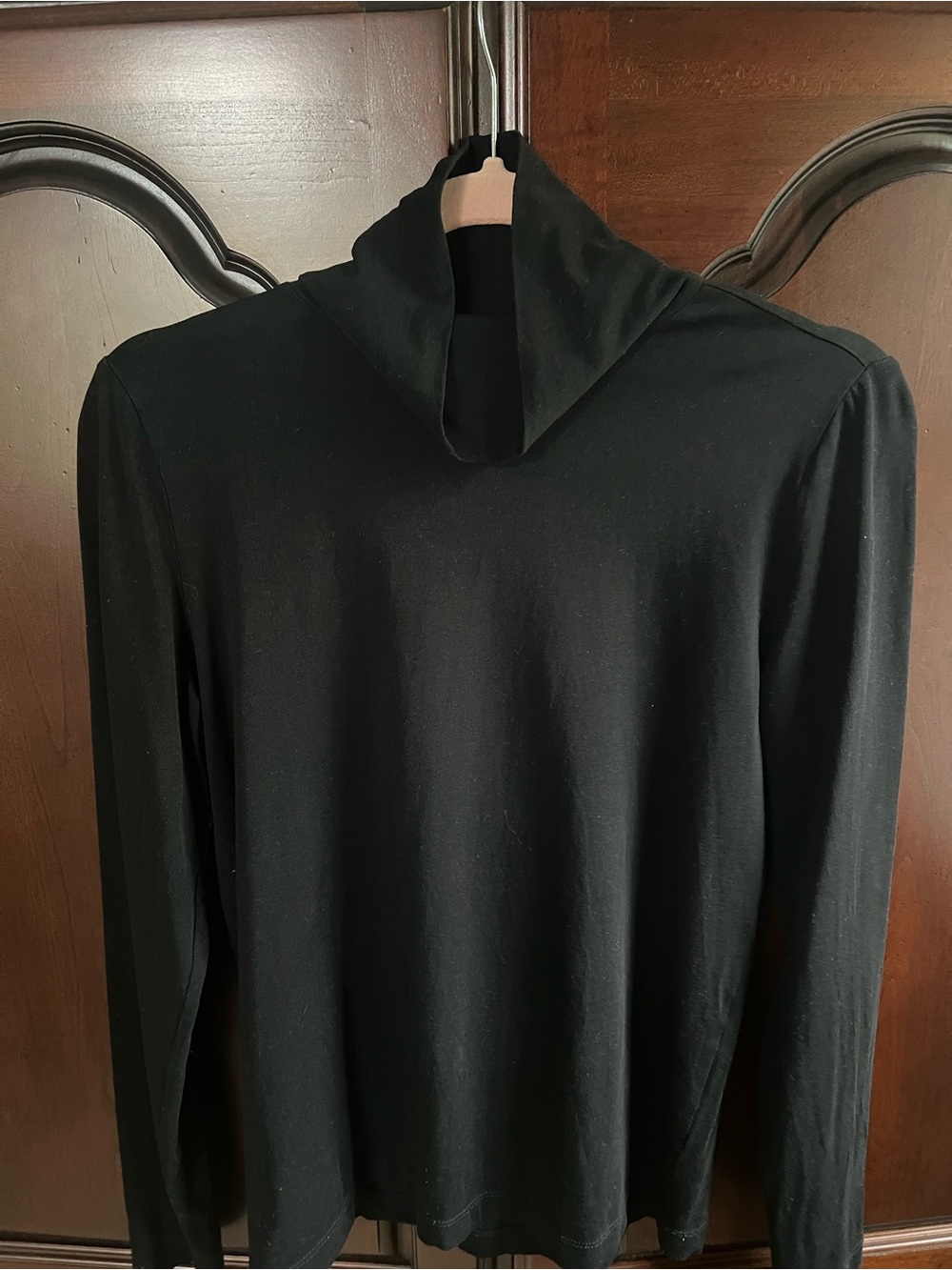 LOFT Basic Black Turtleneck - Slim Long Sleeve